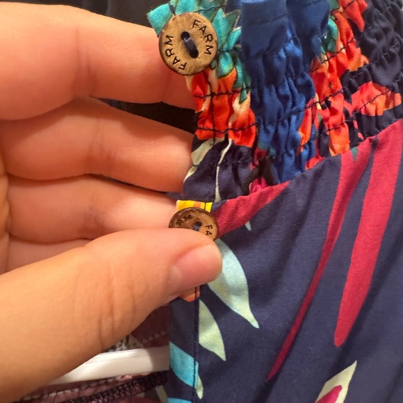Farm Rio x Anthropologie - Toucan Print Mini w/Tie Waist - Size L - Picture 8 of 9